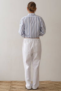 Donni. - Chino Drawstring Crop Pant - ankle - clothing - cotton