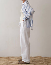 Donni. - Chino Drawstring Crop Pant - ankle - clothing - cotton