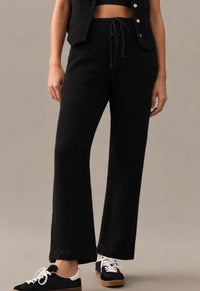 Donni. - COTTON WAFFLE PANT