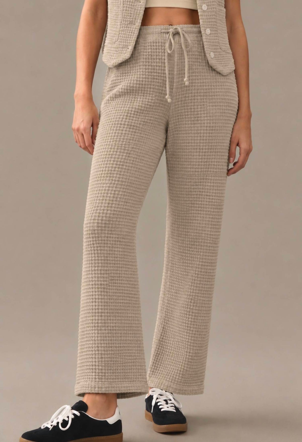 Donni. - COTTON WAFFLE PANT