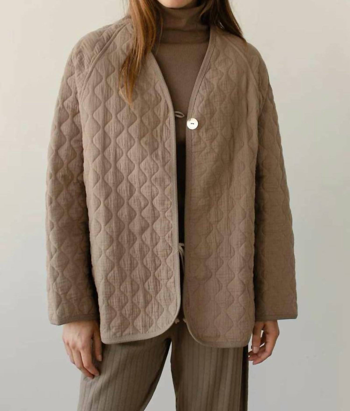Donni. - Quilted Cardigan Jacket