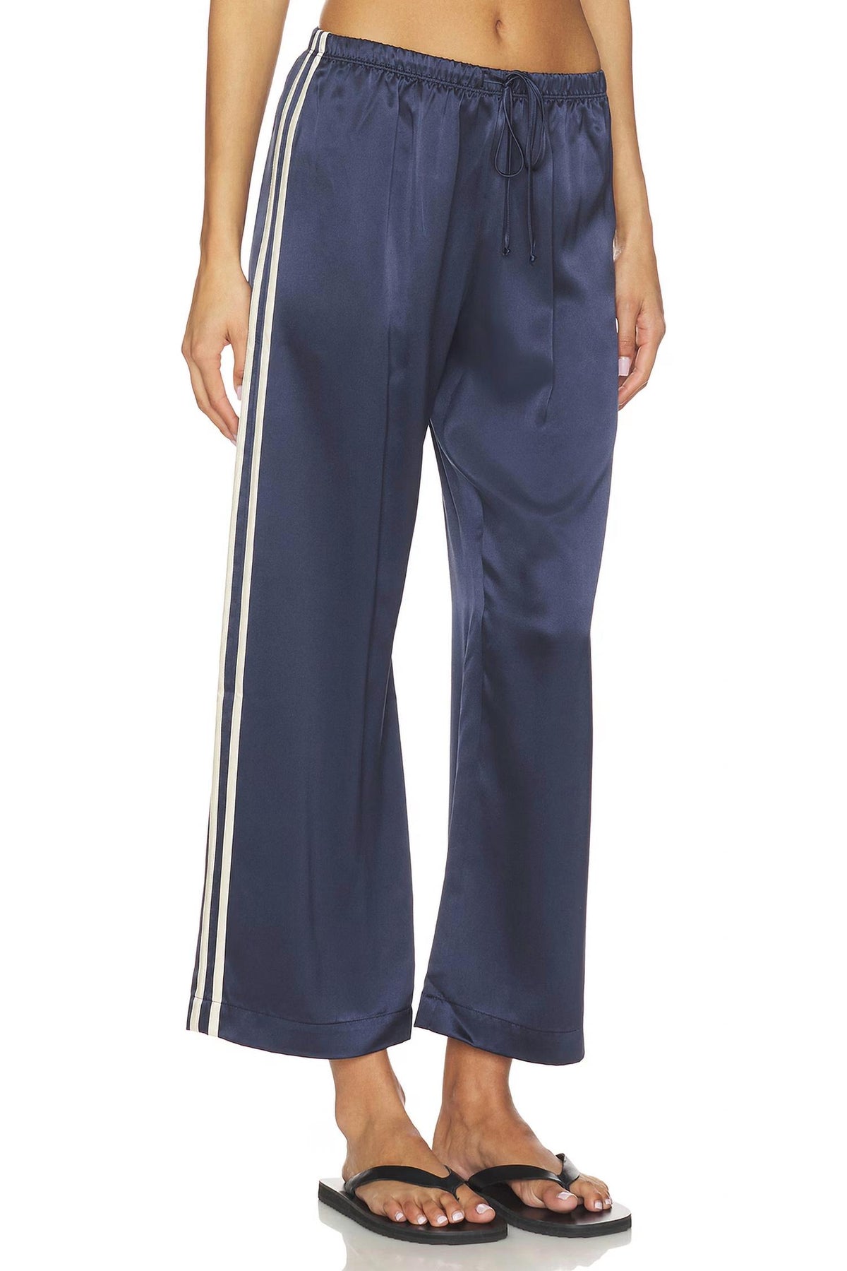 Donni. - Silk Stripe Crop Pant