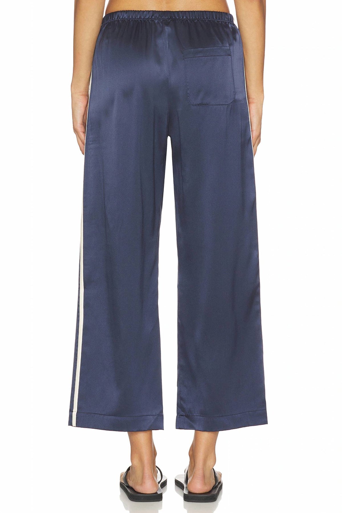 Donni. - Silk Stripe Crop Pant