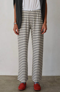 Donni. - Stripe Jersey Bow Pant