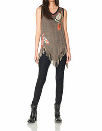 Double D Ranch - Three Feathers Tunic Tank Top