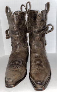 Double-H Boots - Women’s Leather Mid Calf Cowboy Boots