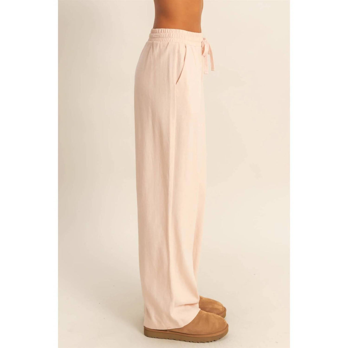 Double Zero - High Waist Wide Leg Lounge Pants