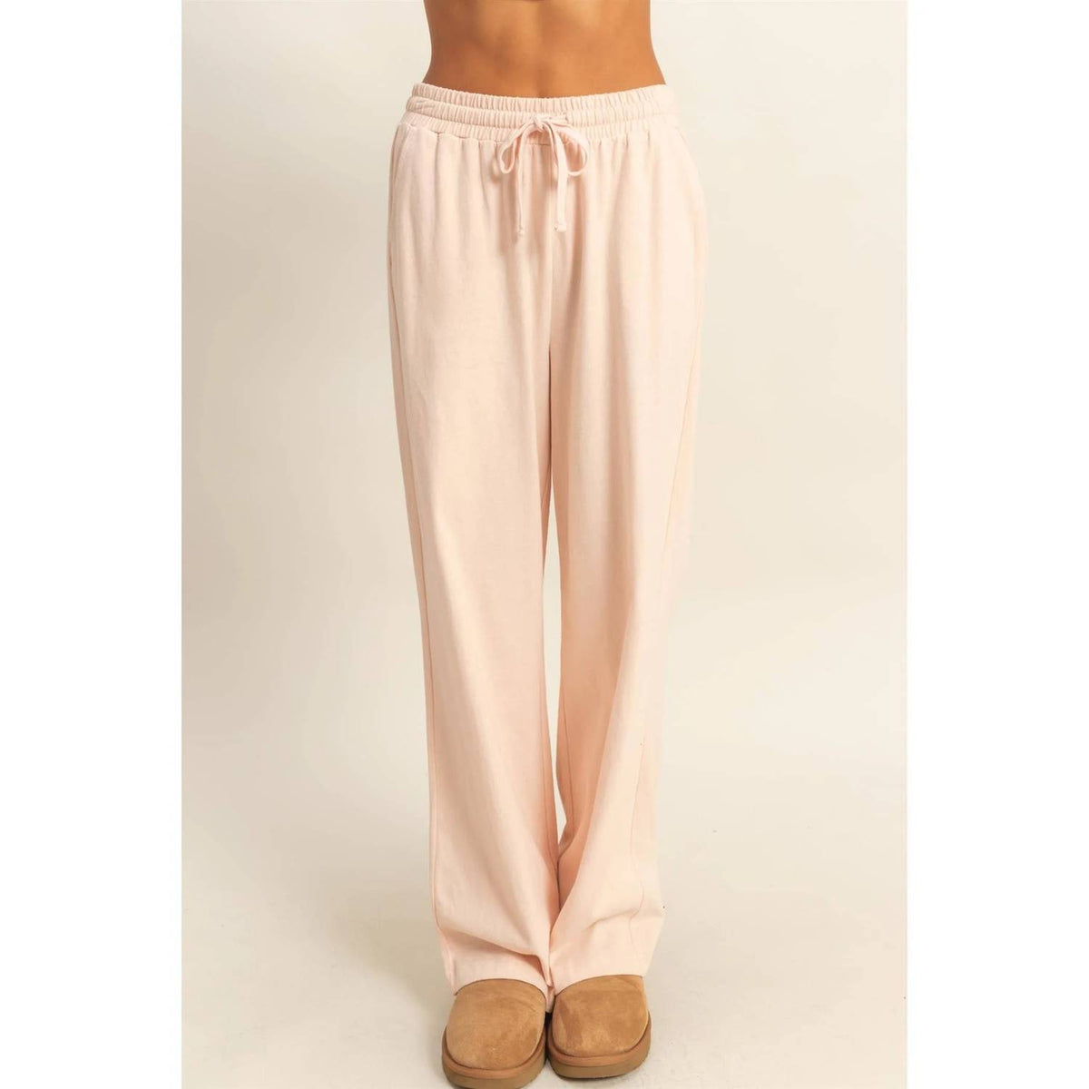 Double Zero - High Waist Wide Leg Lounge Pants