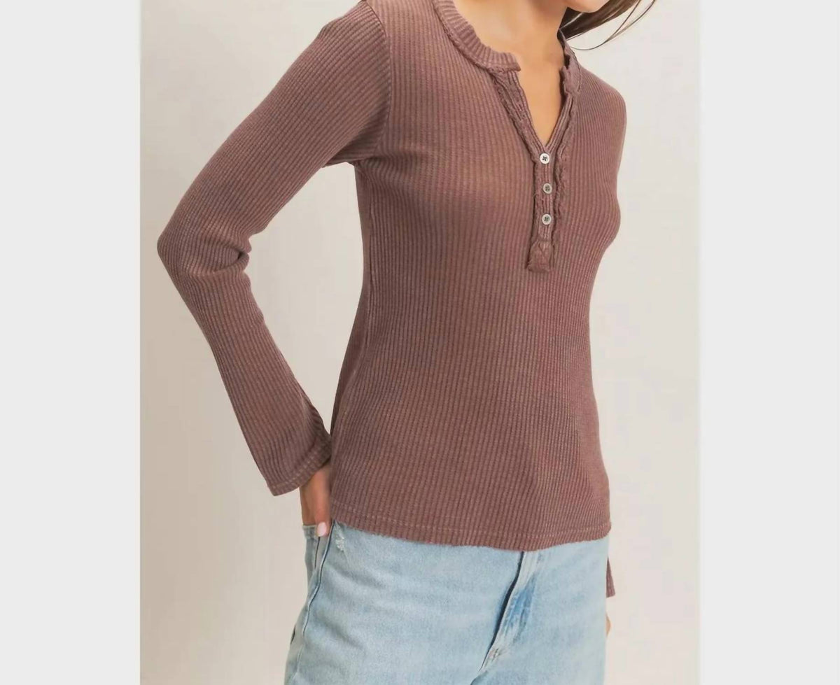 Double Zero - Unwritten Henley Top