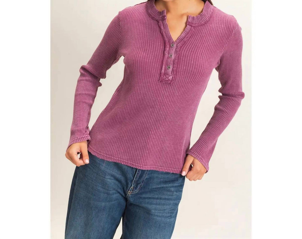 Double Zero - Unwritten Henley Top