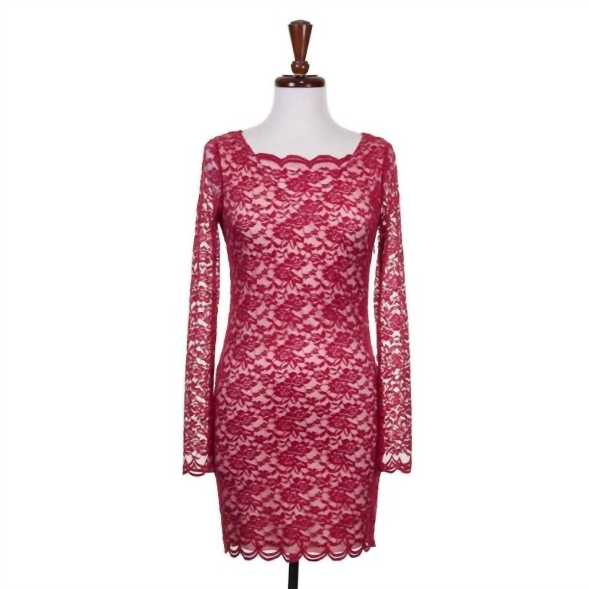 Double Zero - Women's Sheer Lace Dress
