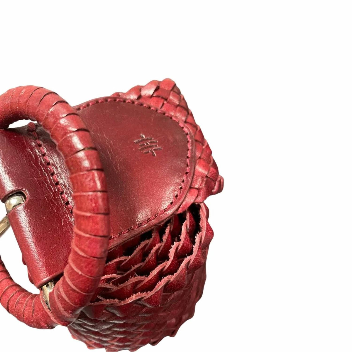 Dragon Diffusion - Women's Wrapped Leather Circle Buckle Belt