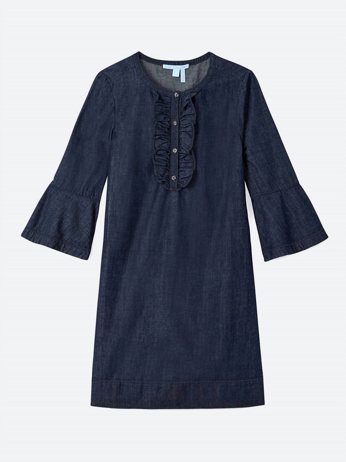 Draper James - Chambray Ruffle Shift Dress