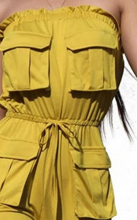Dress Day - Cargo Strapless Jumpsuit