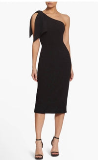 Dress The Population - Tiffany One - shoulder Midi Dress - black - clothing - dresses