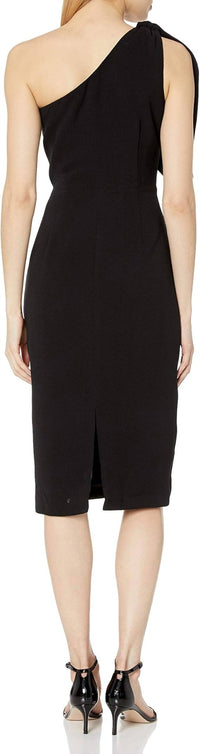 Dress The Population - Tiffany One - shoulder Midi Dress - black - clothing - dresses