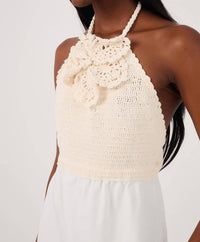 Dress To - Crochet Halter Dress - clothing - cotton - dresses
