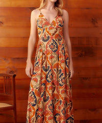 Dress To - Flower Thin Strap Dress - clothing - dresses - midi