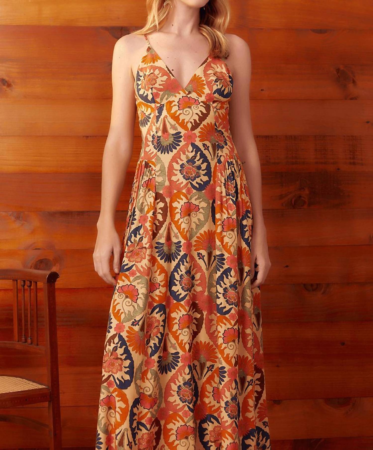 Dress To - Flower Thin Strap Dress - clothing - dresses - midi