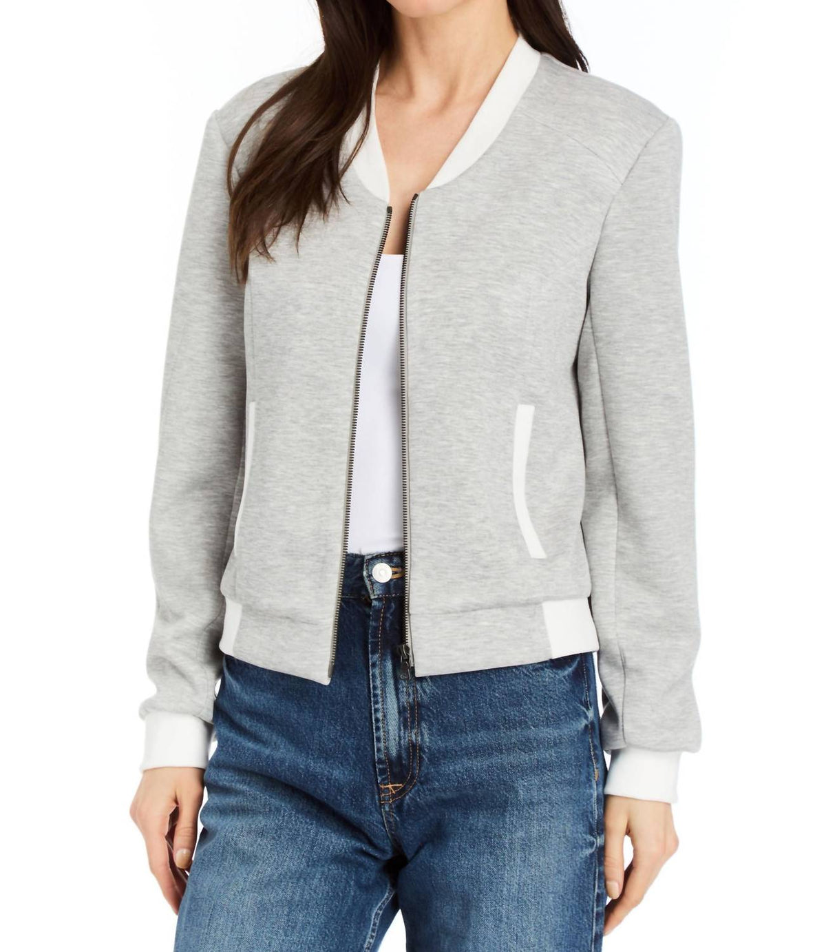 Drew - Bari Zip Front Bomber Jacket