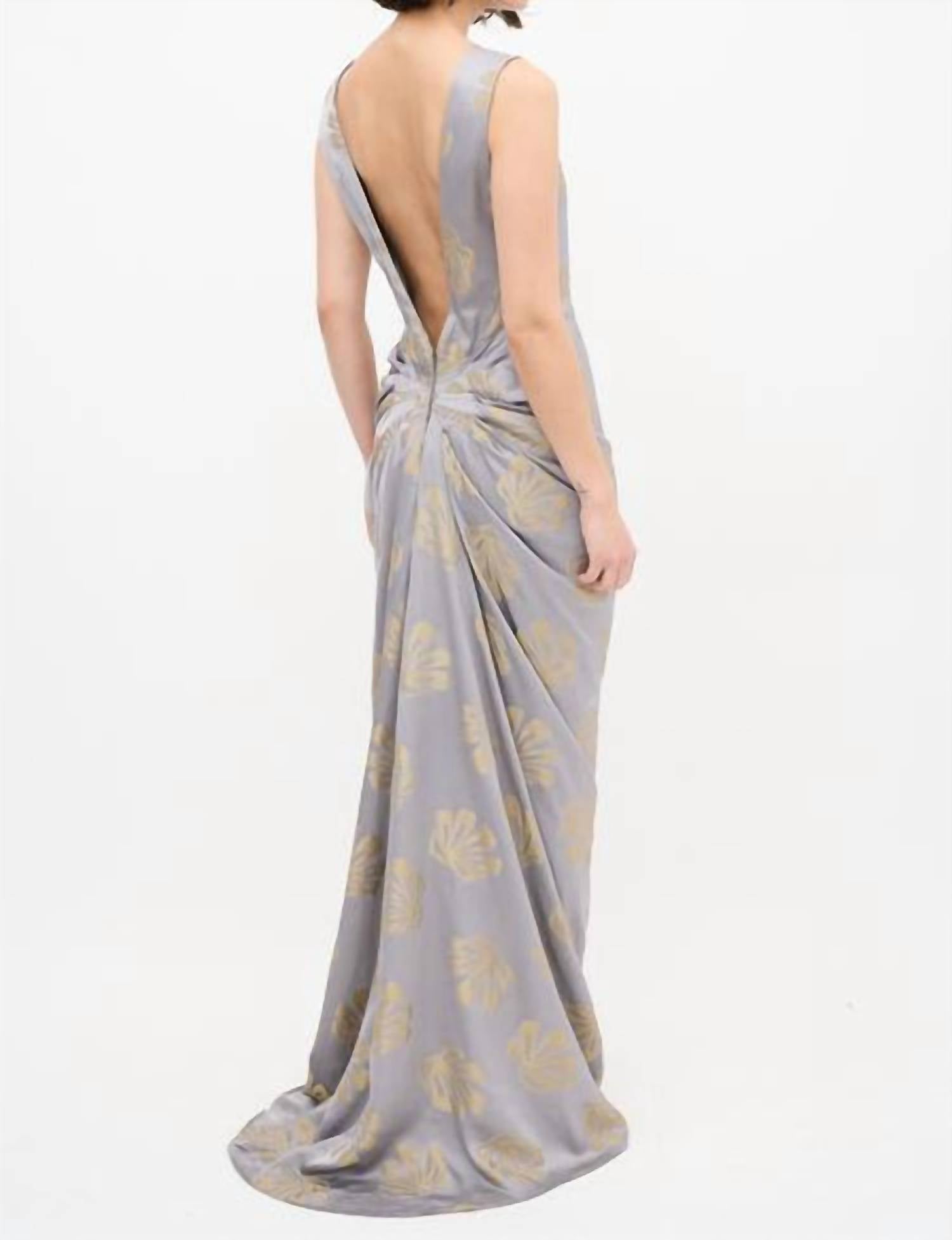 Dries Van Noten - Danama Draped Cocktail Dress - clothing - dresses - maxi