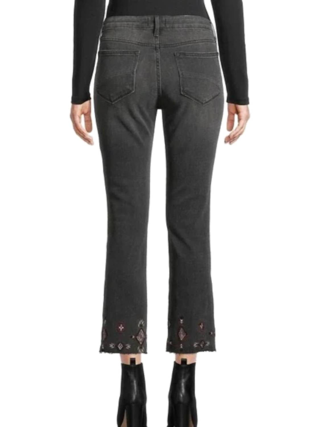 Driftwood - Colette Embroidered Cropped Jeans