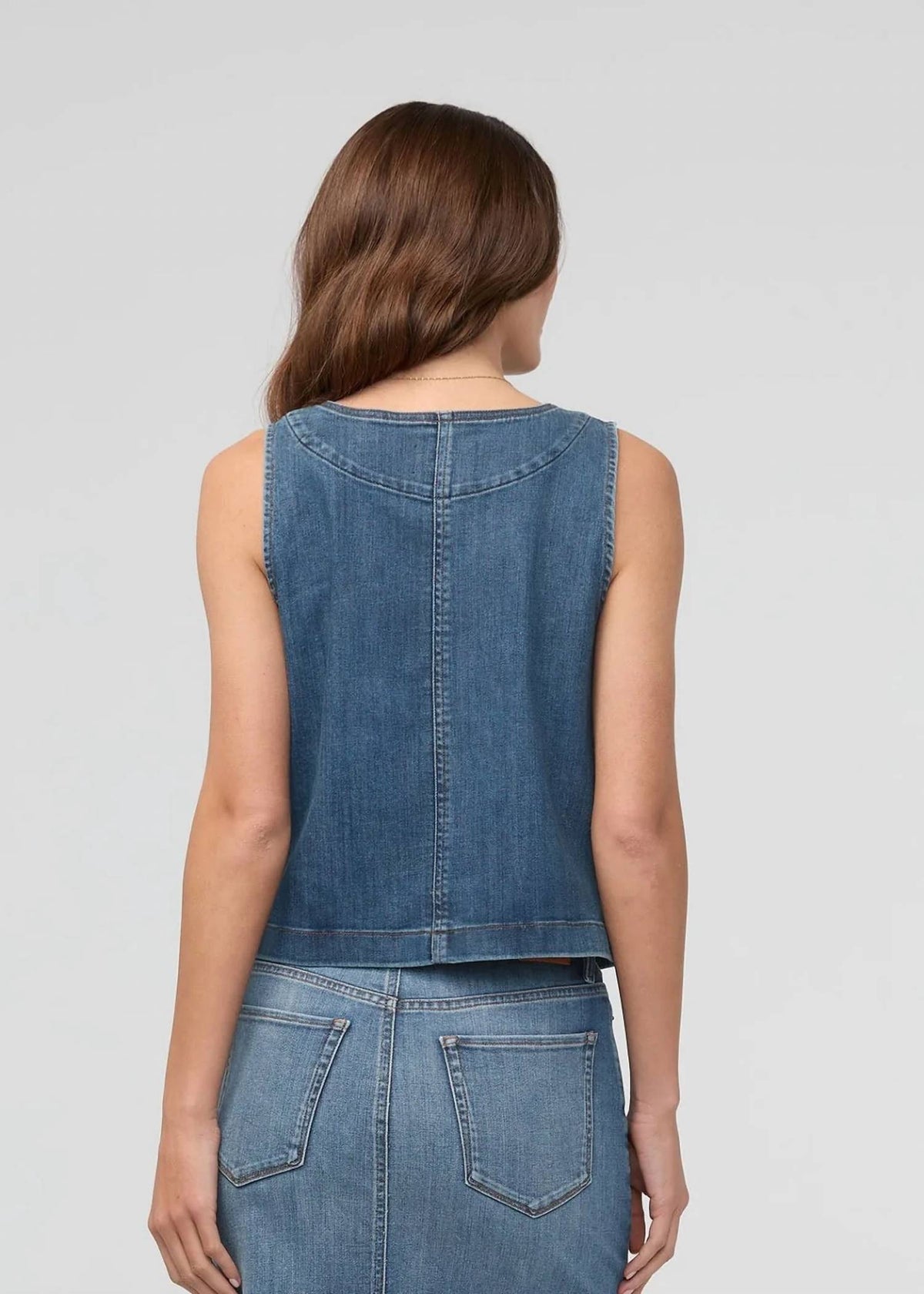 Du/Er - Performance Denim Zip Front Vest