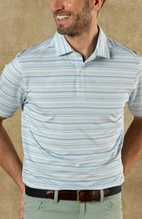 Duck Head - Neil Stripe Long Drive Performance Polo