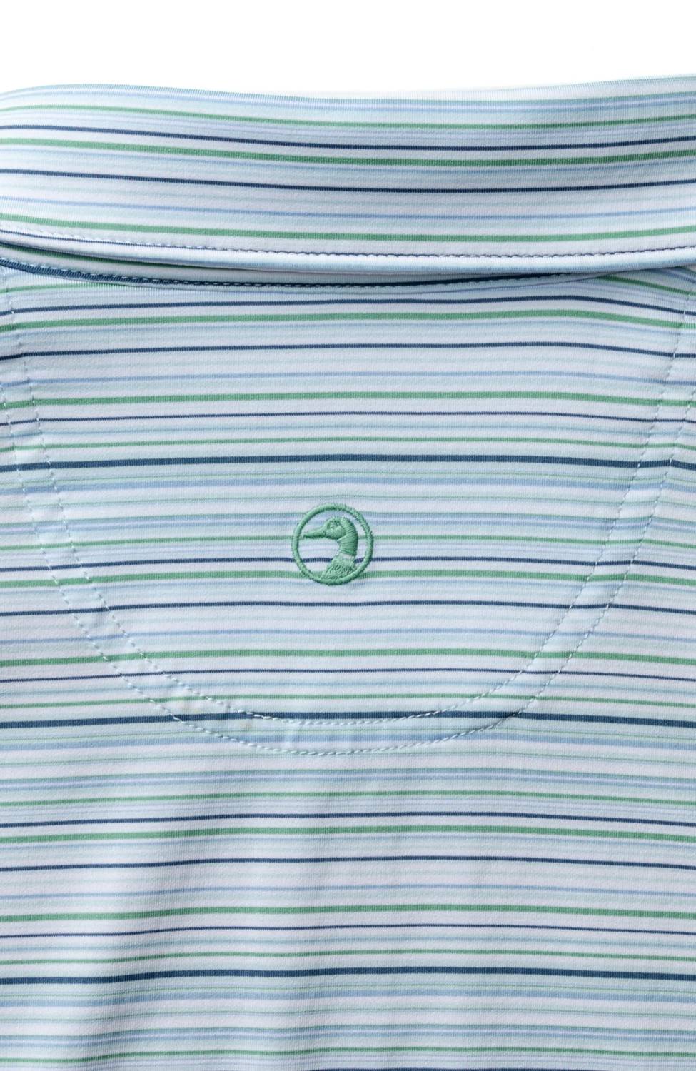 Duck Head - Neil Stripe Long Drive Performance Polo