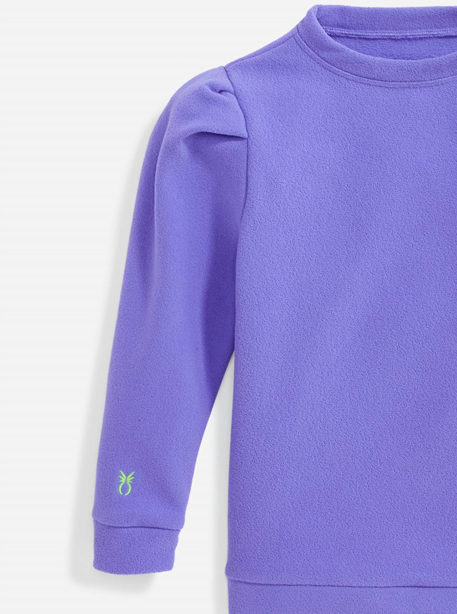 Dudley Stephens - Girl's Elle Puff Sleeve Top - clothing - kids - purple