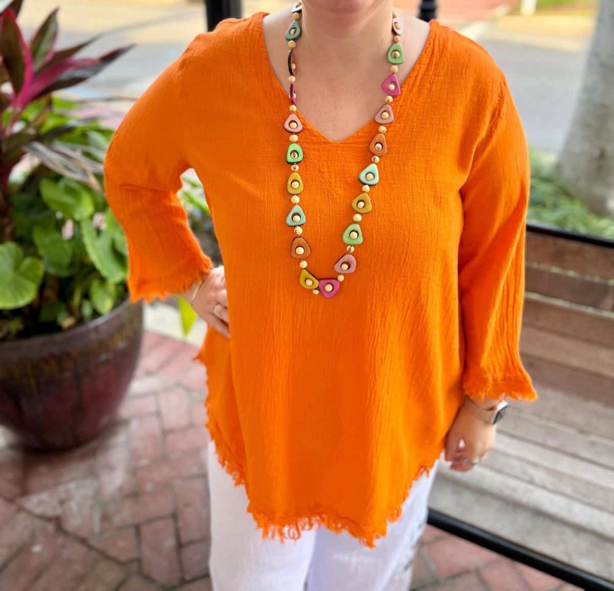 Dunes - Palla Fringe Top