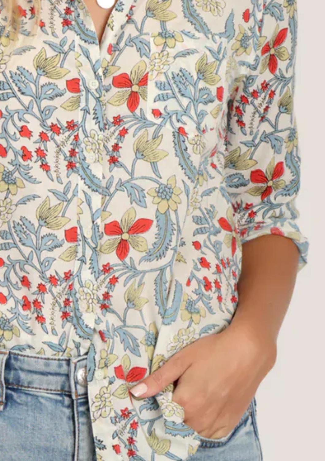Dylan - 1 Pocket Button - up Shirt - blue - button - down - shirts - clothing
