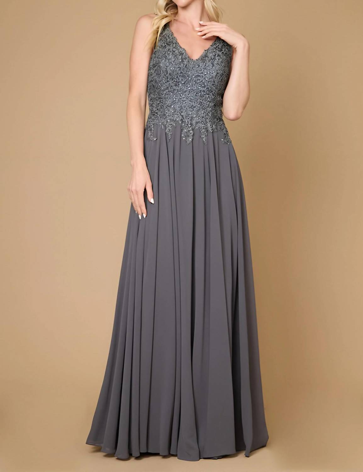 Dylan And Davids - Long Formal Chiffon Evening Gown