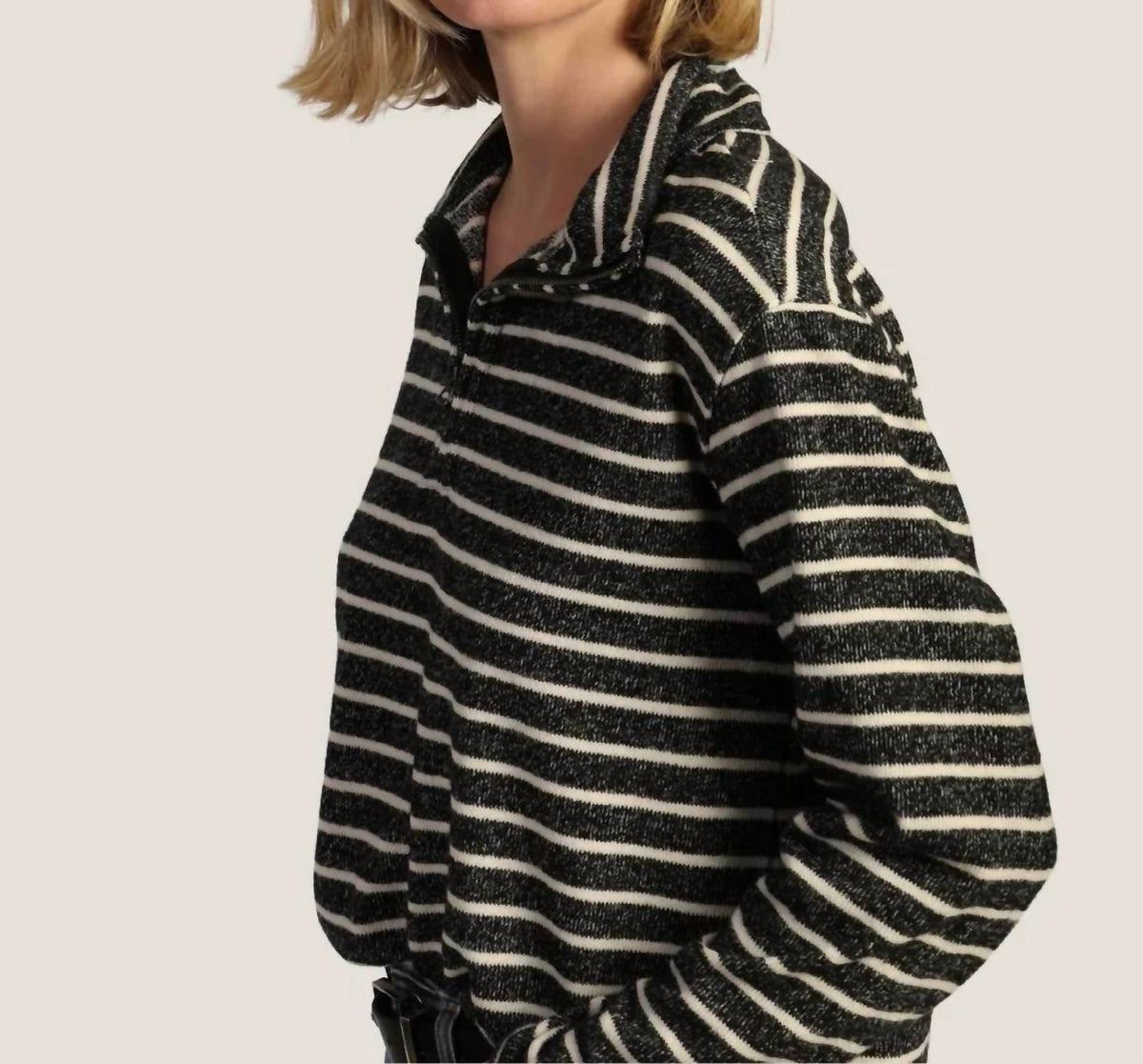 Dylan - Brix Striped Quarter Zip Pullover
