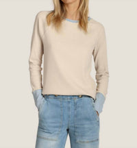 Dylan - Contrast Rib Raglan Top