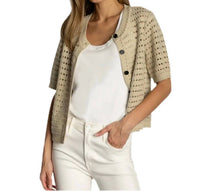 Dylan - Crochet Button Down Cardigan