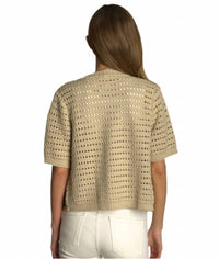 Dylan - Crochet Button Down Cardigan
