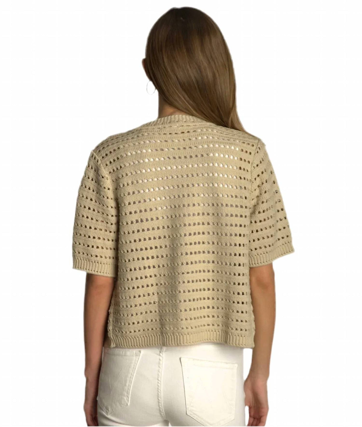 Dylan - Crochet Button Down Cardigan