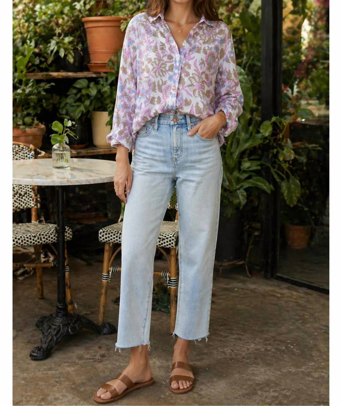 Dylan - Romy Cotton Printed Long Sleeve Shirt