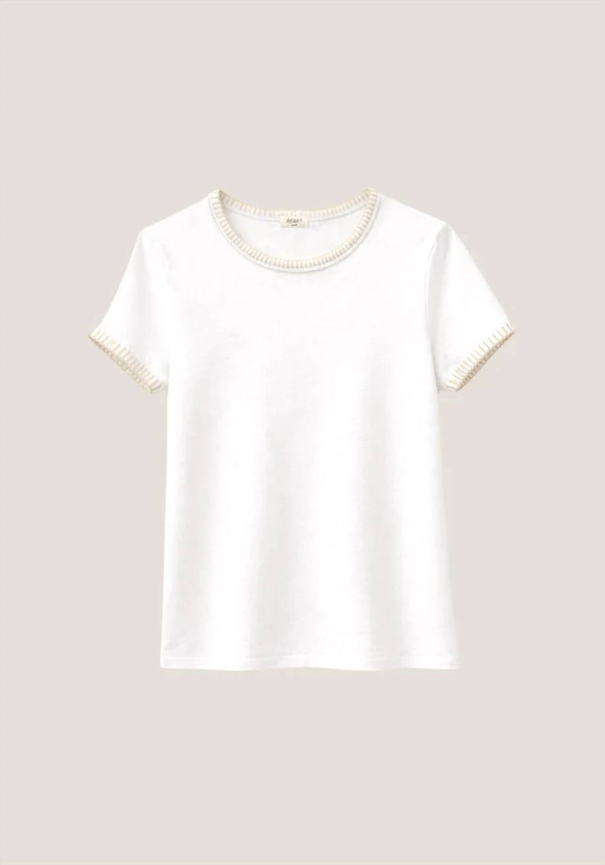 Dylan - Women's Brooks Blanket Stitch Tee