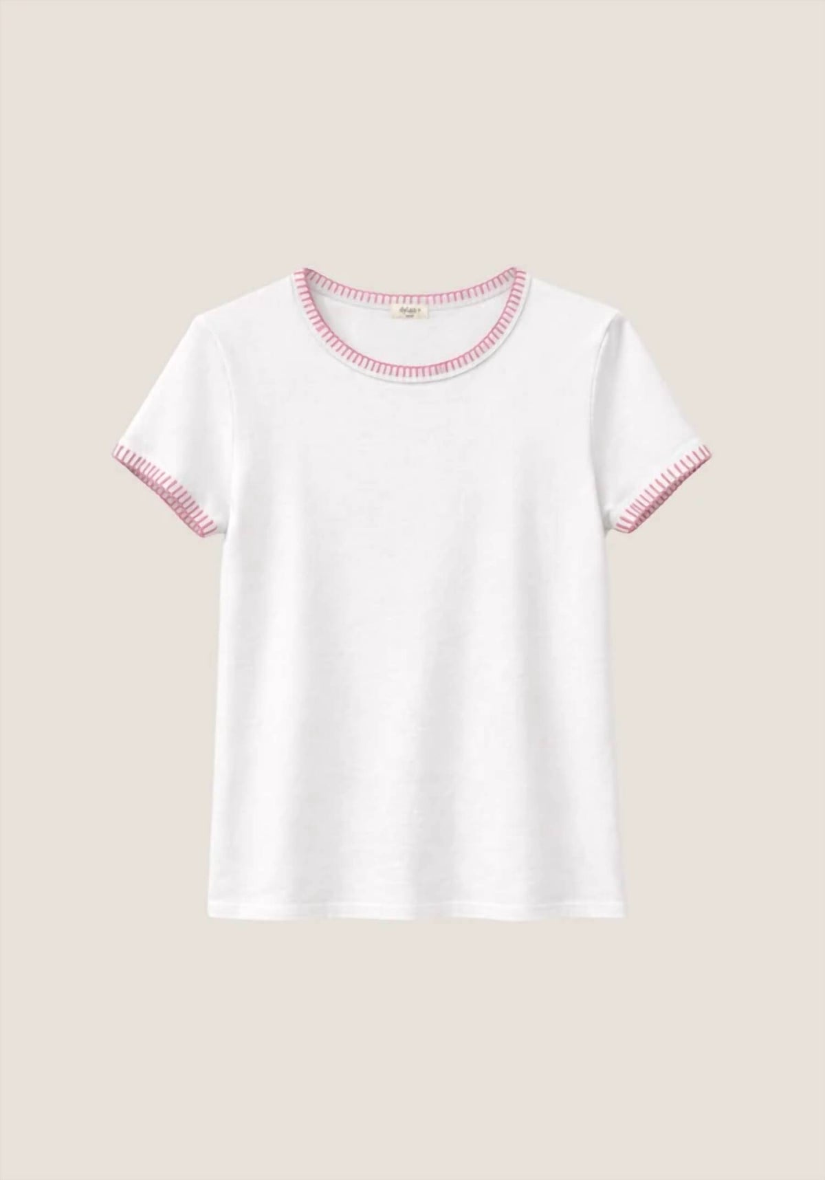 Dylan - Women's Brooks Blanket Stitch Tee
