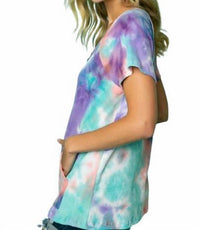 E. Luna - Tie Dye Waffle Top - clothing - purple - shirts