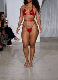 Porshia By Porshia Banks - Fire Metallic Micro Bikini Brief