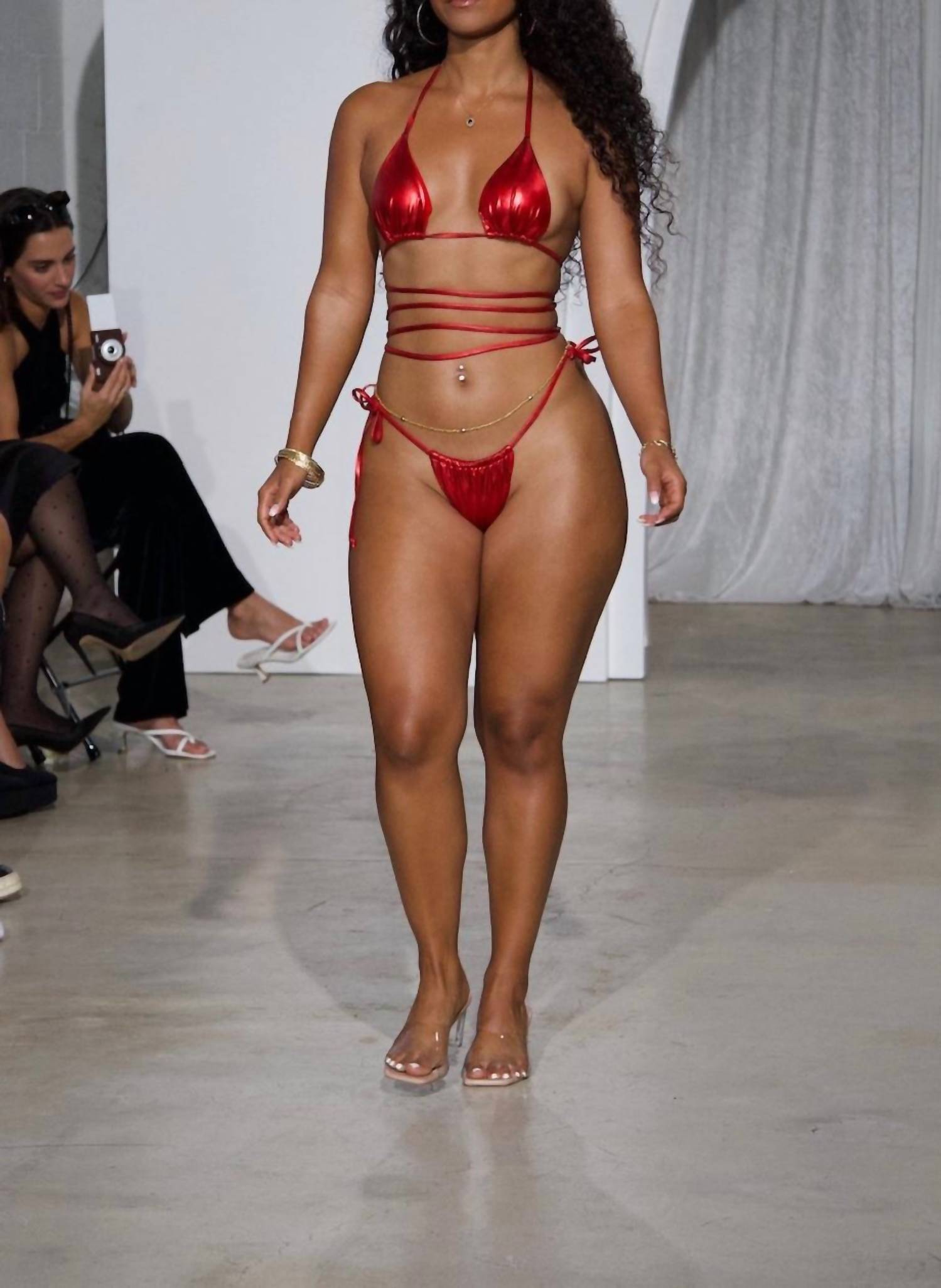 Porshia By Porshia Banks - Fire Metallic Micro Bikini Brief