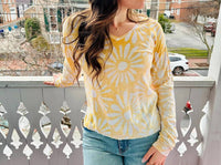 Charlie B - Women's Flower Reversible Sweater