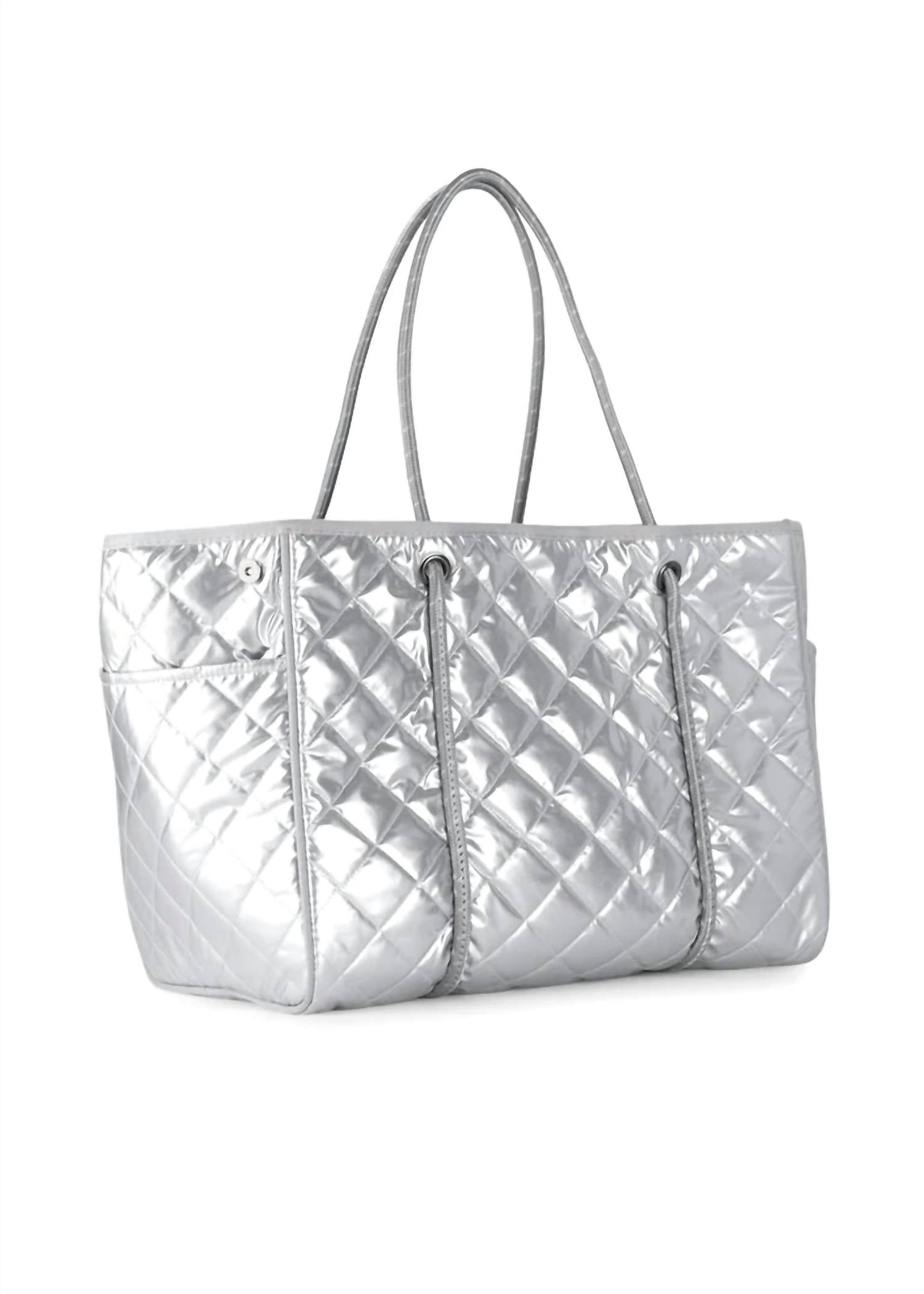 Haute Shore - Women's Shiny Puffer Tote