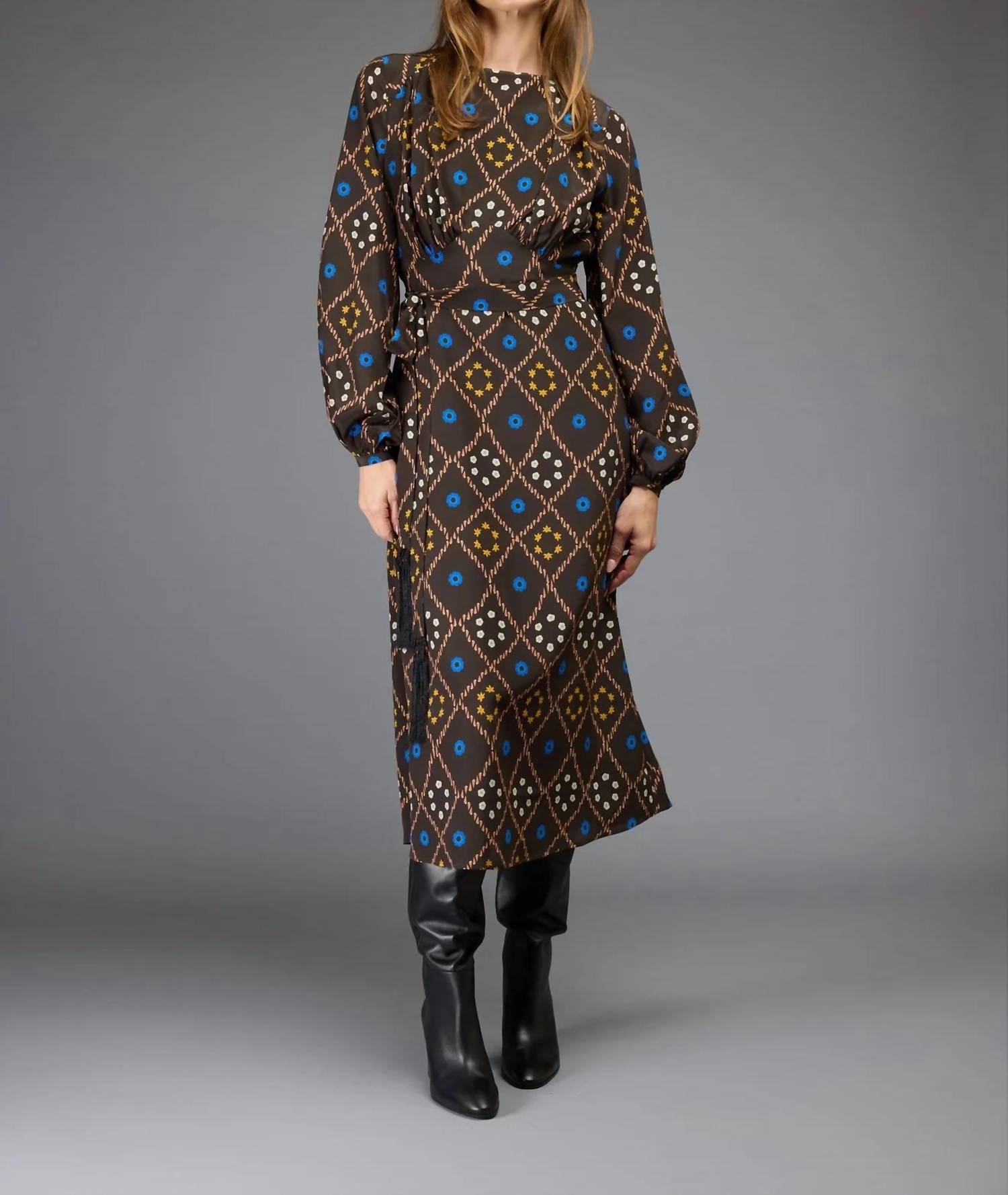 Love Binetti - Cleo Print Midi Dress