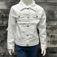 BRATTI MATI Kids Denim Jacket in white - kids' jacket