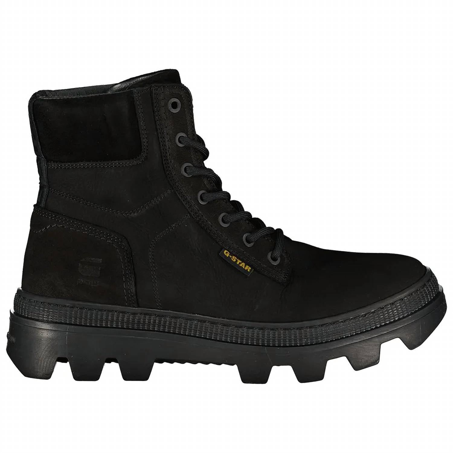 G-Star Men's Noxer High Nubuck Round Toe Platform Boots in black - men's boots