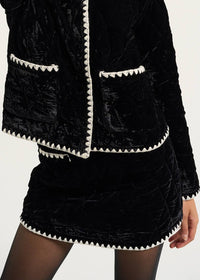 Moon River - Velvet Quilted Skirt